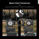 Vector Optics-Maverick-III 3x22 Magnifier with Rubber Armed, Long Eye Relief, Fit Maverick/Scrapper Red Dot Scope Sight, AR 15