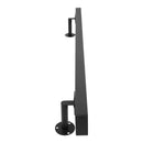 4FT Wall Mount Rectangle Stair Railing Kit Stainless Steel Stair Handrail Black