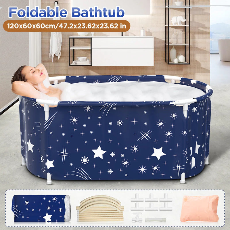 Portable Folding Bathtub For Adult Babies Children Swimming Pool Large Plastic Bathtub Ice Bath Bucket Insulation Bathing SPA