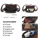 JOYIR Echtes Rindsleder Herren Vintage Handtaschen Überschlag Herren Umhängetaschen Lässige Kuriertaschen Mode Umhängetasche