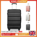 Kono Koffer, Hartschale ABS Reise-Trolley mit 4 Spinner-Rädern und TSA-Schloss