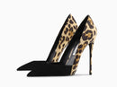 New Blue Black Serpentine Fine Heel, Pointed Shallow Mouth Splicing, Sexy and Versatile Women's High Heels