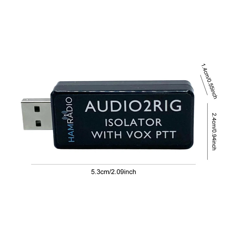 USB2RIG Radio Sound Adapter Support PTT with VOX Control USB Sound Card Connector Adapter TTL/232 Level for KENWOOD YAESU ICOM