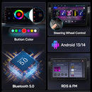 AWESAFE Wireless CarPlay for Apple Android 13 Auto Radio for FIAT 500 Abarth 2007 2008 2009-2015 Multimedia Screen Stereo GPS