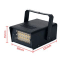 24 LED Strobe Flash Light Remote Control Flash LED White Stage Lights Adjustable Speed Stage Disco DJ Home Party Lighting Effect