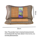 Rattan Mat Pillow, Bamboo Cooling Pillow, Tea Ice Silk Pillow Core, Summer Air-Conditioned Mat Pillow, Single 30*50cm