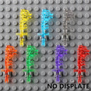 5PCS Cartoon Special Effects Pieces Arm Fist Wind Lightning Leg Flames Weapons Accessories Assemble Scene Bricks Kids for Toys