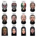 European American Skull Eagle Wolf Full Face Mask Kobe James Mock Hat unisex 3D Bandana Face Cover Head Scarf Headband Headwear