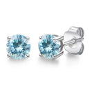 Real 0.1-3CT Test Passed Moissanite Diamond Stud Earrings for Women S925 Silver Platinum Plated Bride Wedding GRA Fine Jewelry