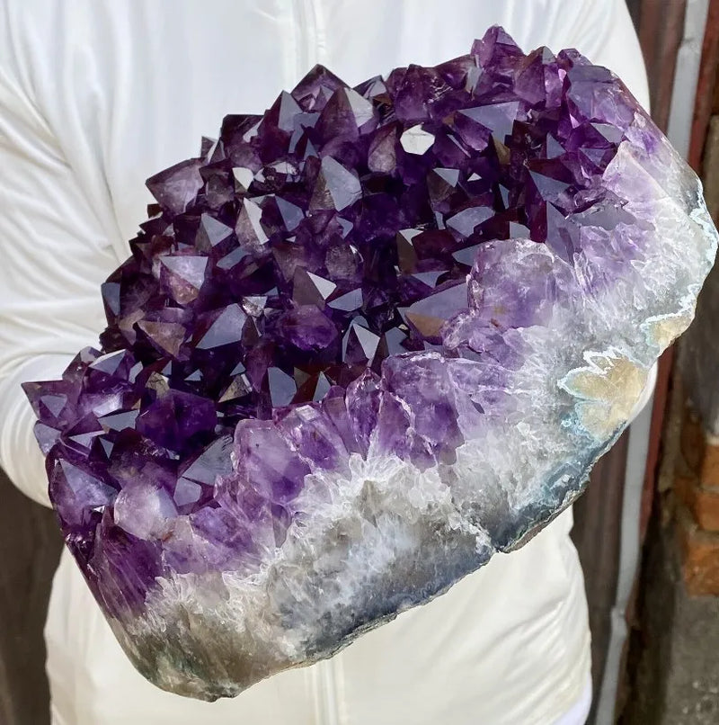 Natural  Amethyst Quartz Purple Crystal Cluster Healing Stones Specimen Home Decoration Crafts Decoration