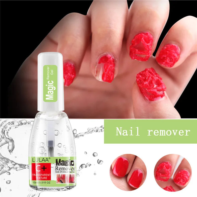 LULAA Magic Nail Gel Remover UV Gel remover Nail Polish Remover Degreaser Liquid Remove Sticky Layer Manicure Tool Varnishes