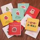 12 STÜCK/24 STÜCK Zufällige Weihnachtsgrußkarte Kinder Mini Segensgrußkarten Umschlag Neujahr Postkarte Geschenkkarte Weihnachtsparty