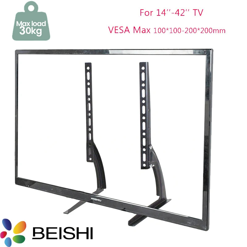 Universal TV Stand Legs TV Feet for LCD /LED/OLED/Plasma TVs Table Top TV Stand Pedestal Riser for Flat&Curve Screen Halloween