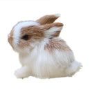 5CM Mini Realistic Cute White Plush Rabbits Fur Lifelike Animal Easter Bunny Simulation Model Birthday Gift Rabbit Toy