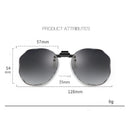 Damen Sonnenbrillen Clip-on Polarisierte Optische Brillen Clip Diamantgeschliffene Spiegelbrillen Anti-UV Fahrsonnenbrillen 2023 Trendig
