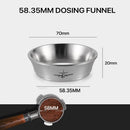 51/54/58mm Espresso Dosing Funnel 304 stainless steel Coffee Dosing Ring Portafilter Funnel Portafilter Dosing Ring Barista Tool