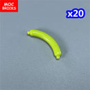 MOC Bricks Food Cookie Bone Pretzel Bagel Biscuits Waffle Chips Hot Dog Bread Pizza Milk Educational Building Blocks Kids Toys