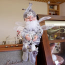 2023 Christmas Decoration 50cm Elf Doll Toy Hanging Standing Decor Navidad Pendant Ornaments For Home New Year Gift For Kids