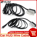 1pc OBD II OBD 2 7-poliges auf Mini-USB-Verbindungskabel für Auto HUD Head-Up-Display Head-Up-Display-Kabel Diagnoseadapterkabel