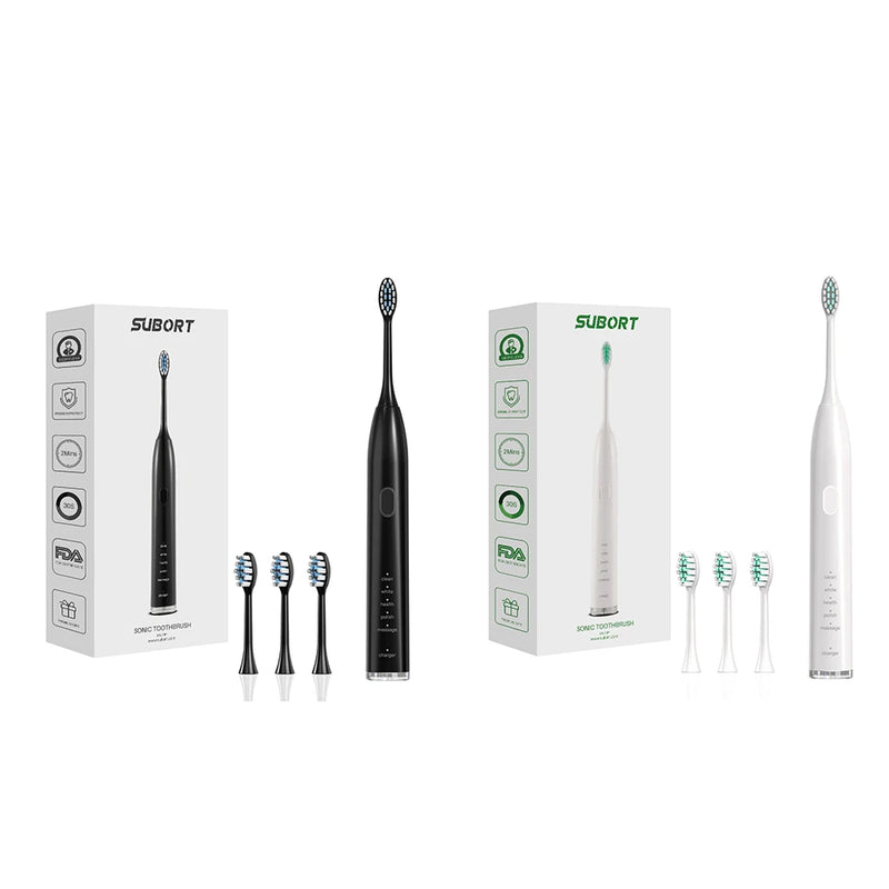 SUBORT S2 Sonic Electric Toothbrush for Men Women Houseehold Whitening IPX7 Waterproof Toothbrush Ultrasonic Auto Tooth Brush