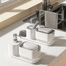 The Kitchen Sentinel | Compact Sponge Holder with Soap Dispenser