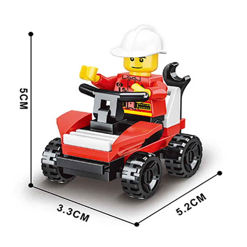 SLUBAN Girl Princess Royal Carriage Wagon Horse Racing Party Model Building Blocks Enlighten Action Figure Toys For Children