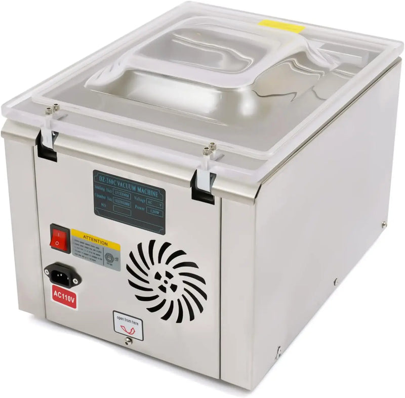 Vacuum Sealer,Chamber Vacuum Sealer Dz-260C Kitchen Food Chamber Vacuum Sealer, 110V Packaging Machine Sealer For Food Saver,