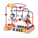 Montessori Babyspielzeug Holz-Achterbahn Perlenlabyrinth Kleinkind Lernspielzeug Pädagogisches Puzzle Mathe-Spielzeug für Kinder 1 2 3 Jahre