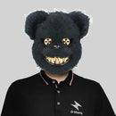 Halloween Horror Bloody Head Cover Mask Rabbit Bear Cosplay Mask Carnival Costume Headgear Props Handmade Party Decoration