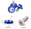 20PCS Aluminum Fender Bumper Washers M6x20mm CNC Billet Bolt Engine Dress Up Kits (Blue) Car Accessiores