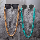 Bohemia  Acrylic Reading Glasses Chain Women Anti Slip Amber Leopard Color Sunglasses Chain Mask Strap Neck Lanyard Accessories