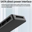 TEUCER 1 to 9 PWM & ARGB Hub Splitter 4 Pin PWM 3 Pin Addressable ARGB Adapter SATA Interface Concentrator For Case Fan