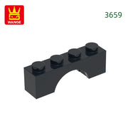 Wange 81 Teile/Los 3659 1x4x2 Flacher Bogen Bausteine MOC Konstruktionszubehör Teile Kompatibel mit Bausteinen Kinderspielzeug Geschenk
