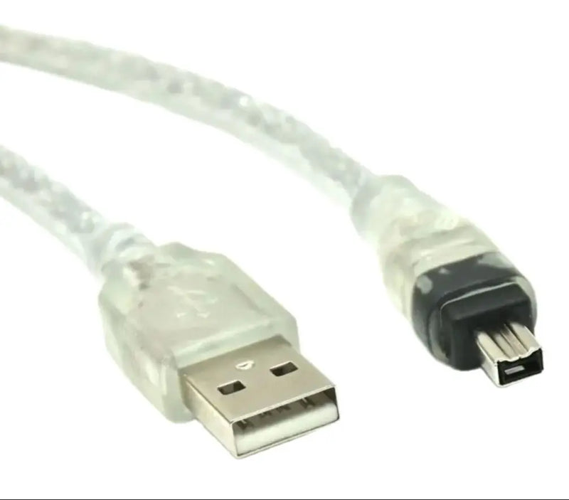 1.5M Firewire IEEE 1394 6 Pin Male To USB 2.0 4pin Male Adaptor Convertor Data Cable Cable Cord  For Camera DV Acquisition Card