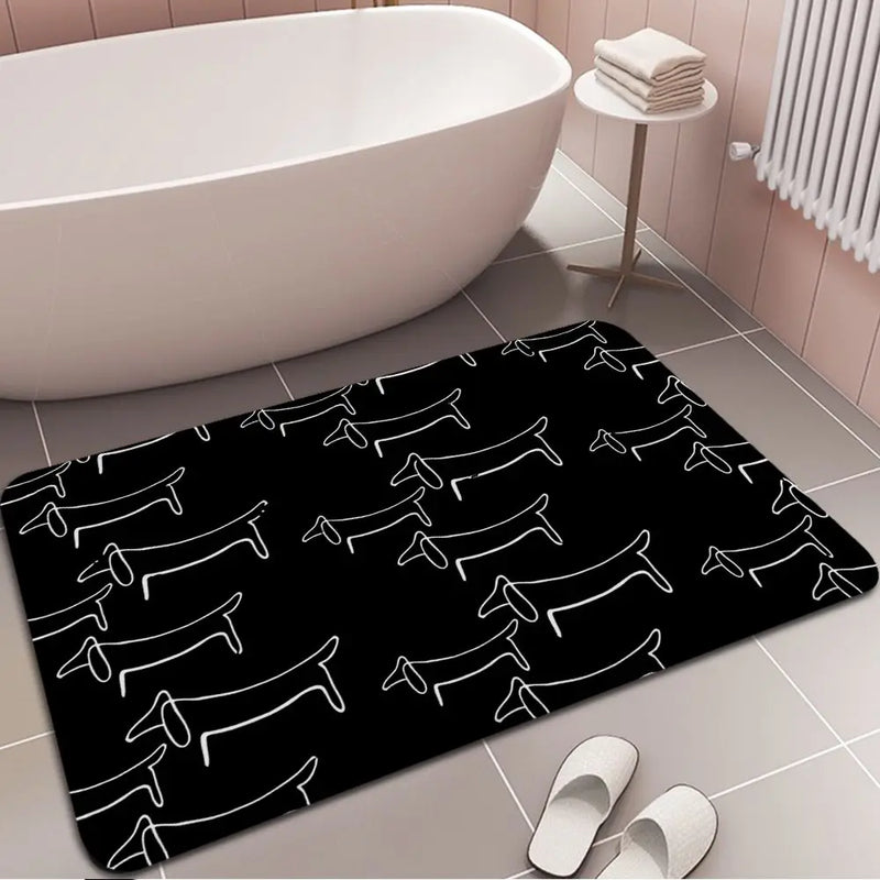 Pablo Picasso Wild Wiener Dog Dachshund Floor Carpet Retro Multiple Choice Living Room Kitchen Rug Non-Slip Hotel Decor Mat