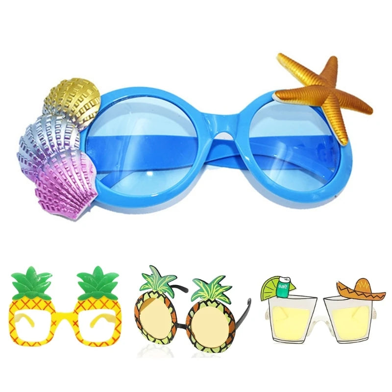Beach Sunglasses Party Favor Flamingo Party Glasses Hawaii Party Sunglasses Beach Glasses  Funny Glasses Photo Glasses