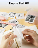 Thermal Paper Transparent Sticker For Phomemo/Memoking M02/T02 Mini Printer for Journal Photo Text Notes 53mm