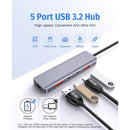 Getatek USB C Hub 10 Gbit/s USB C Splitter 100W Stromaufladung USB 3.2 Hub für Laptop MacBook Air/Pro iPhone 15/15 Pro/15 Pro Max
