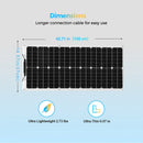 12V Flexible Solar Panel Kit Monocrystalline Solar Cell 50W 100W 120W 240W PV For Home RV & Boat solar power China Drop Shipping