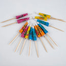 50pcs Umbrella Cocktail Decorative Garnishes Bamboo Stick Summer Tropical Luau Party Hawaiian Beach Theme Flamingo Party Decor