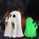 1 PCSCute Ghost Resin Statue With Middle Finger Spooky Halloween Decor For Shelf Mantel Coffee Table Display Home Party Ornament