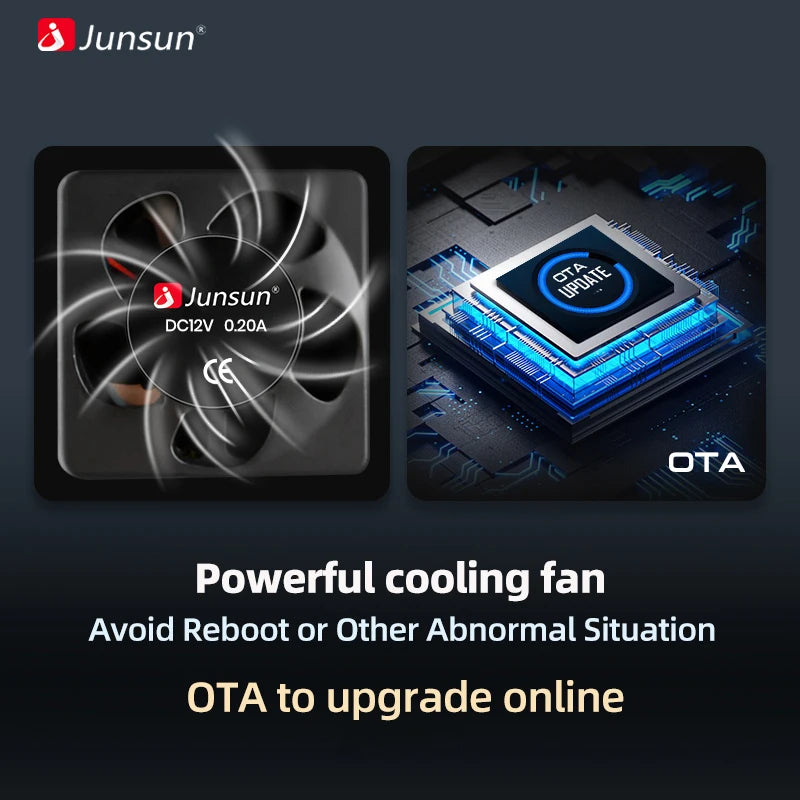 Junsun Android14 Wireless CarPlay for Apple Auto Car Radio Stereo for Peugeot 107 Toyota Aygo Citroen GPS TouchScreen Multimedia