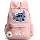 MINISO Disney Lilo Stitch Backpack for Girl Boy Student Teenager Children Rucksack Women Casual School Bags Kids Birthday Gift