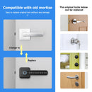 Entrance Auto Lock ttlock App Remote Control Smart Lock Latch Fingerprint Passcode Home Wooden Door Lock Handle for Office home