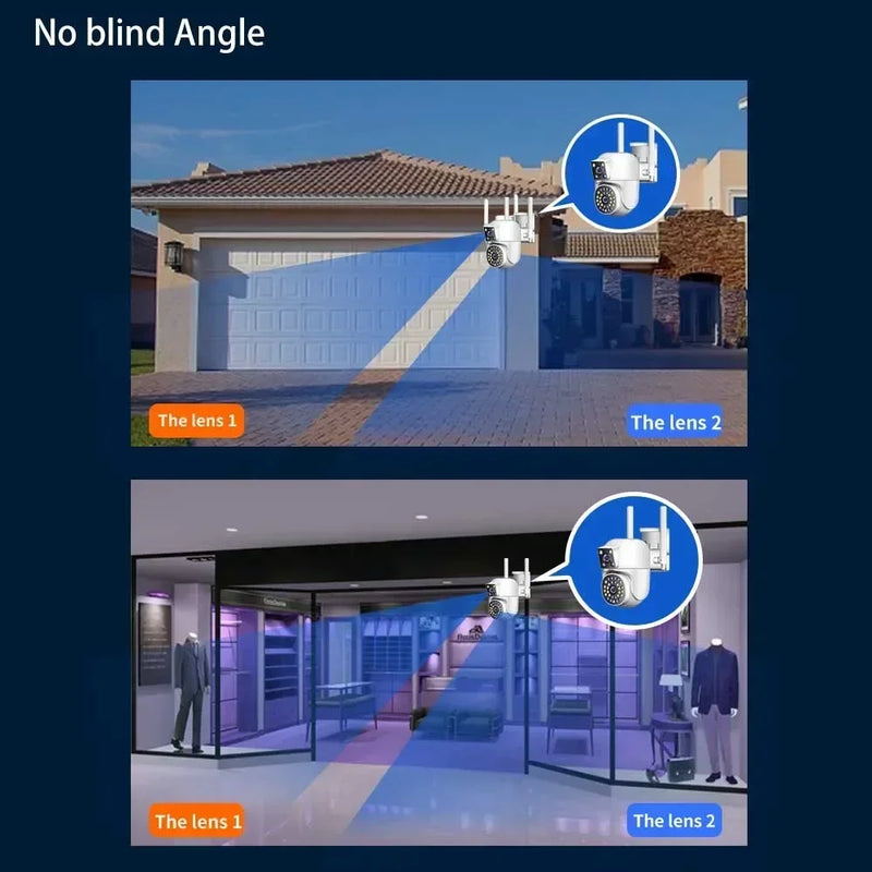 IPC360 HOME 4K 8MP Dual Lens WIFI PTZ 2K 4MP Dual Screen Security Camera Outdoor IP66 Color Night Vision Surveillance Cameras