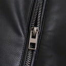 Aero-Chic Sculpted Faux Leather Pilot Jacket