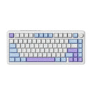 ATTACK SHARK X85 75% Wireless Mechanical Gaming Keyboard with Knob Hot Swappable,PBT Keycaps Gasket RGB Linear White Jade Switch