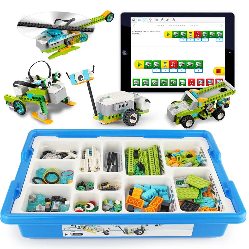 Technical Parts WeDo 3.0 Robotics Set Building Blocks Compatible 45300 Wedo 2.0 Educational DIY Toys Birthday Christmas Gifts