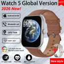 Watch 5 Smart Watch Global Version Men Women HD AMOLED Screen Heart Rate Bluetooth Call GPS Track Waterproof Sports Smartwatches