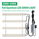 Vollspektrum-LED-Pflanzenlampe 100W 200W AC100-277V LM281B für Gemüse, Blumen, Gewächshäuser, Pflanzzelt, Wachstumslampe